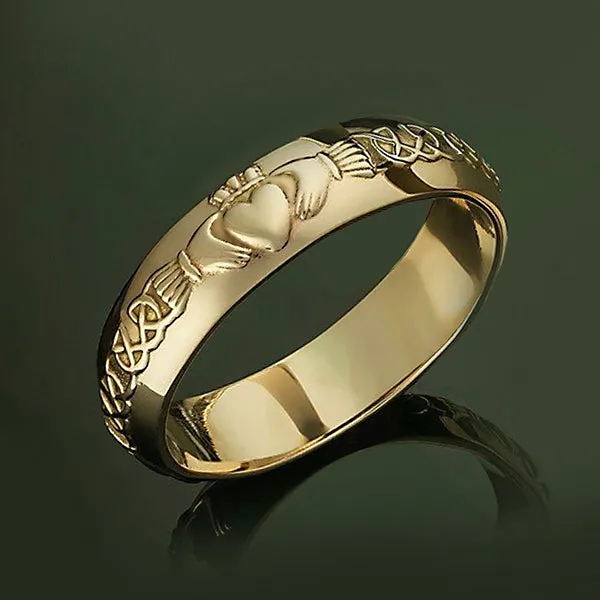 Beautiful 14k Gold Claddagh Wedding Rings