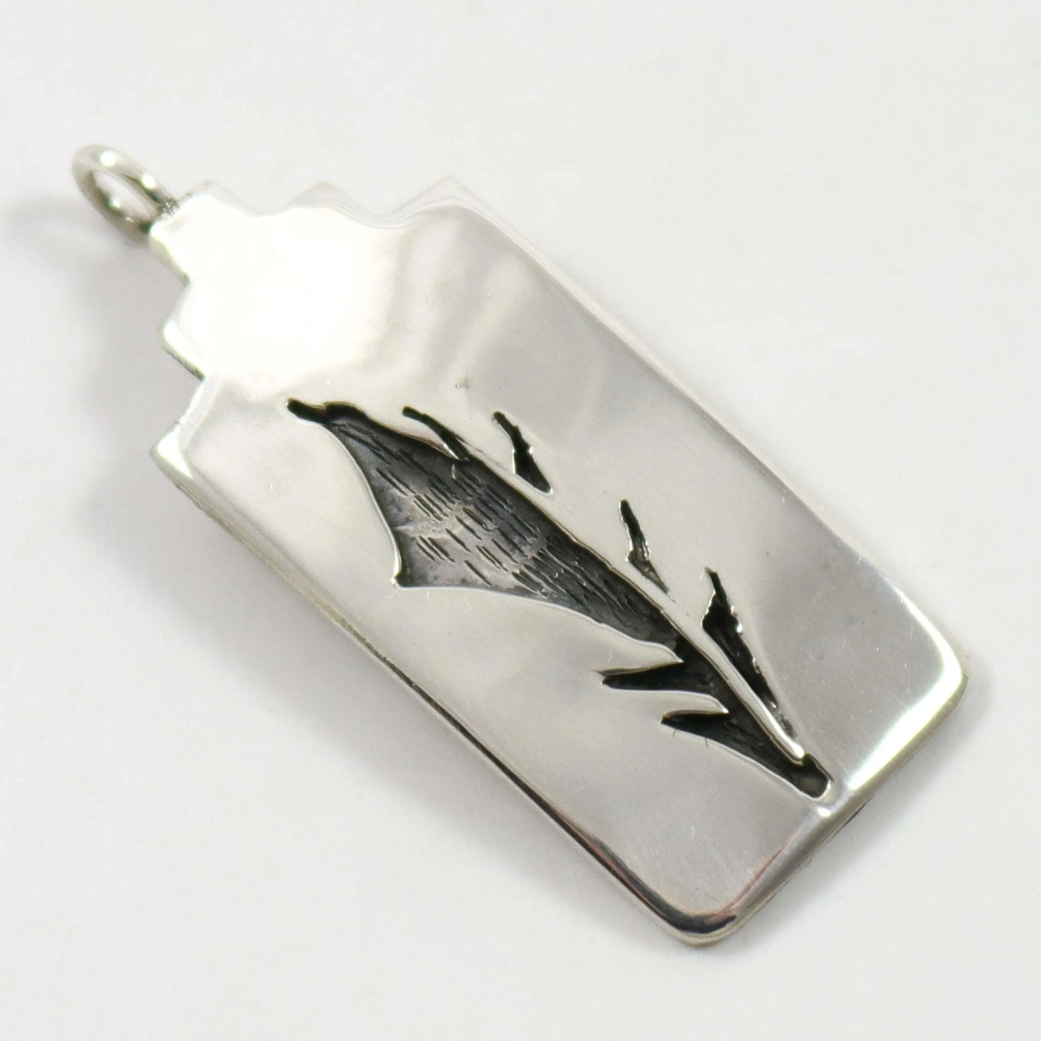 1990s Prayer Feather Pendant