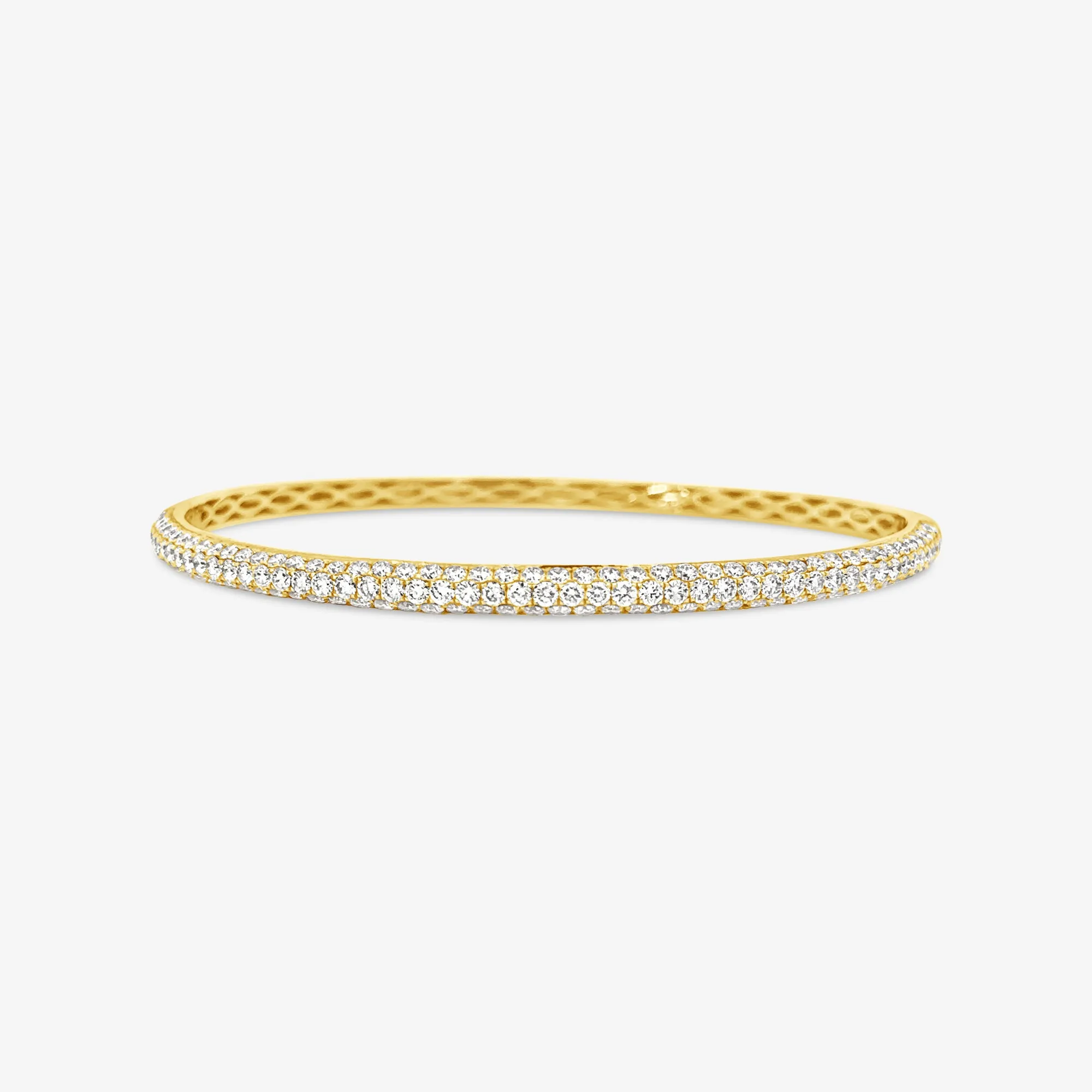 3D Diamond Bangle Bracelet