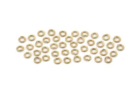 3mm Jump Ring - 1000 Raw Brass Jump Rings (3x0.60mm) A0395