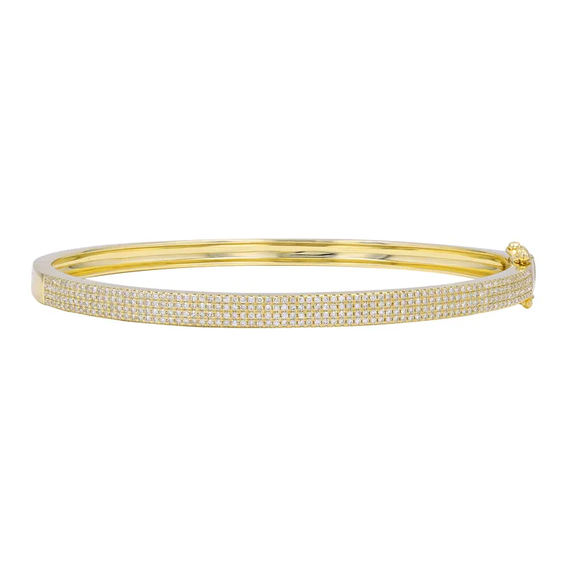 4-Row Pave Bangle