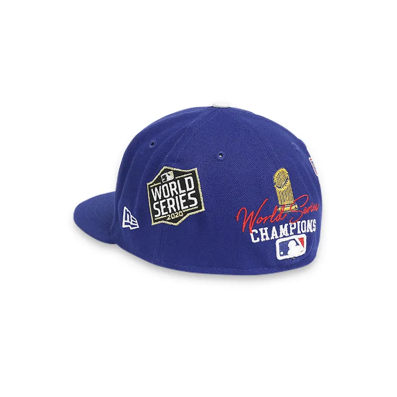 [60224545] Los Angeles Dodgers Count The Rings Blue MBL 59FIFTY Men's Fitted Hat