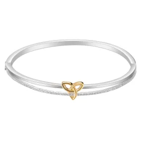 925 Silver CZ Celtic Bangle