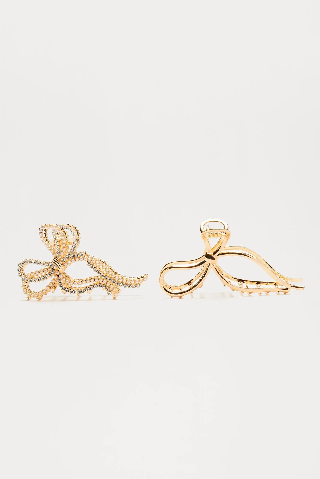 Alice Claw Clip Set - Gold