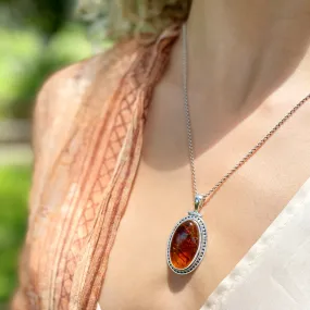 Amber Pendant - Tulsi