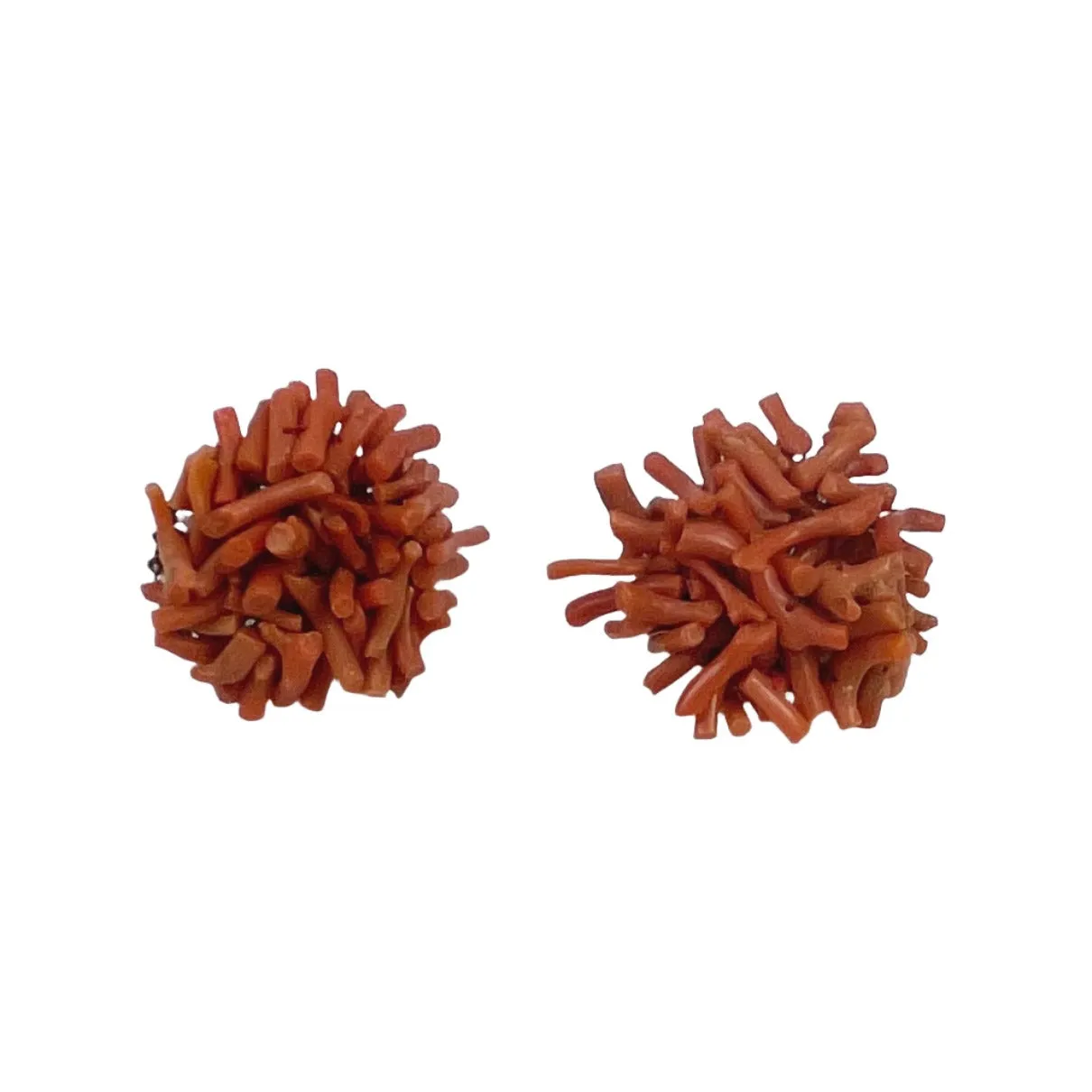 Antique Branch Coral Earrings Clip On's