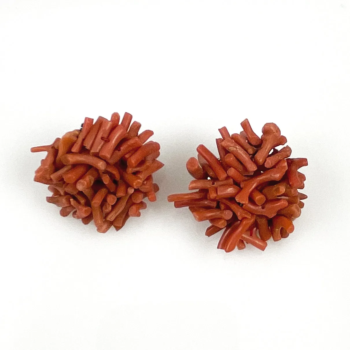 Antique Branch Coral Earrings Clip On's