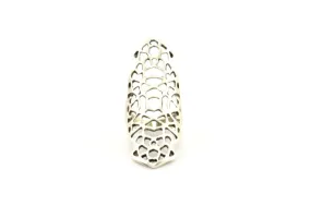 Antique Silver Boho Ring, 1 Antique Silver Plated Brass Adjustable Boho Rings N0142 H0322