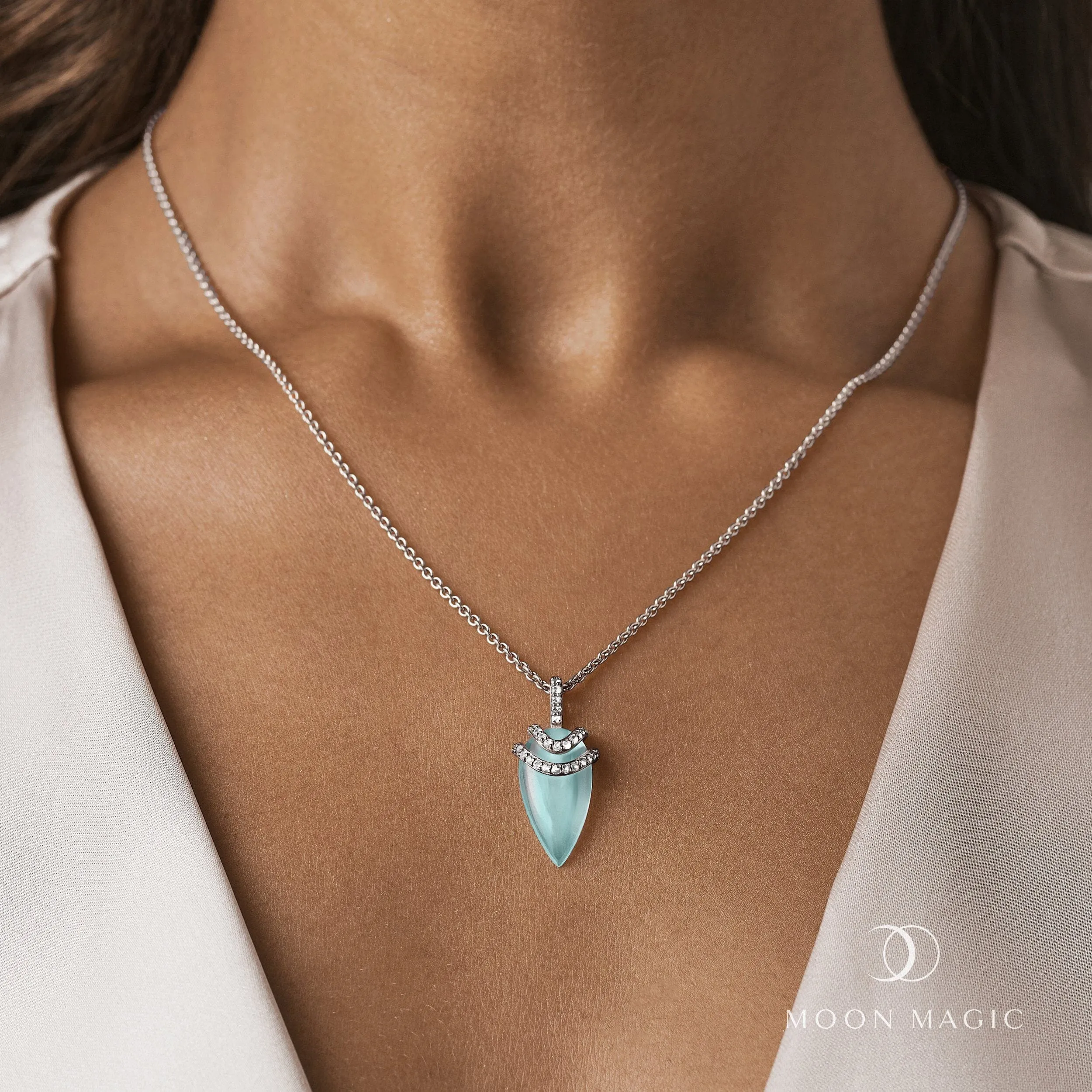 Aquamarine Necklace - Goddess