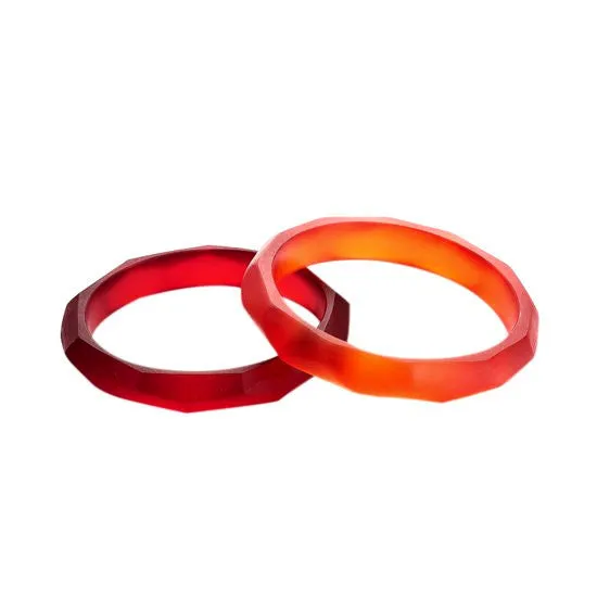 Barcelona- Double Resin Bangle Set