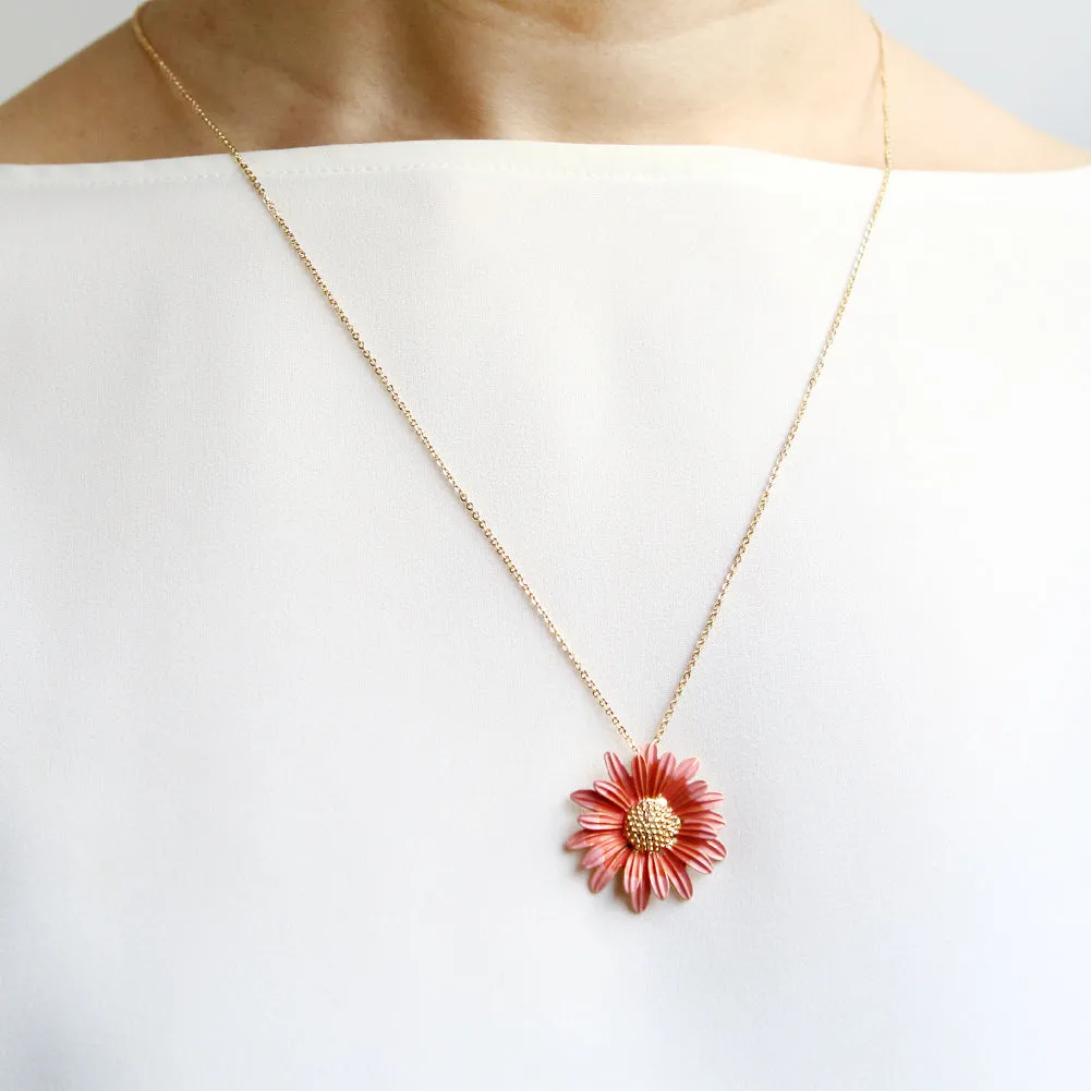 Big daisy Pendant Necklace