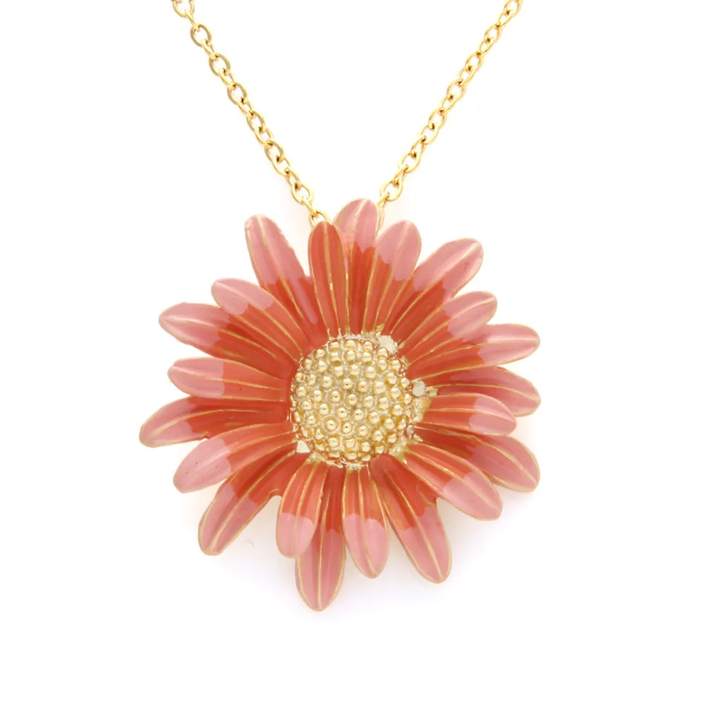 Big daisy Pendant Necklace