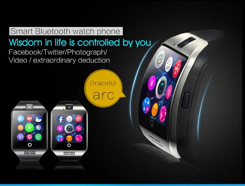 Bluetooth Smart Watch clock With MP3 Camera