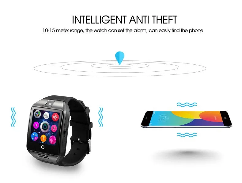 Bluetooth Smart Watch clock With MP3 Camera