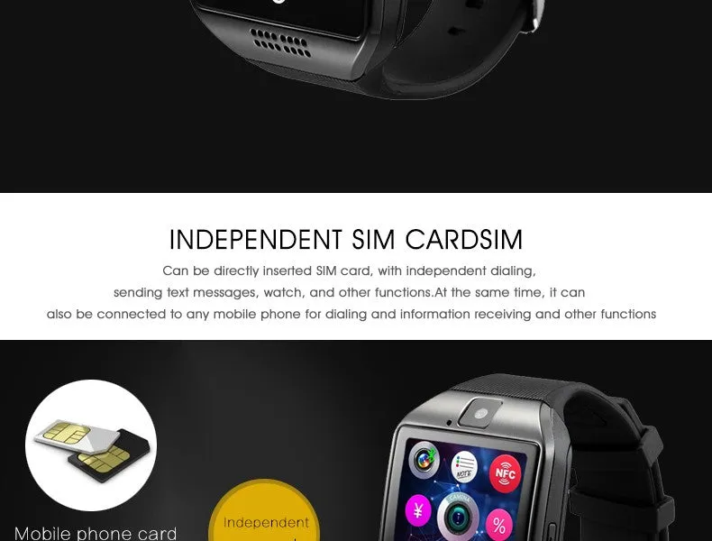 Bluetooth Smart Watch clock With MP3 Camera