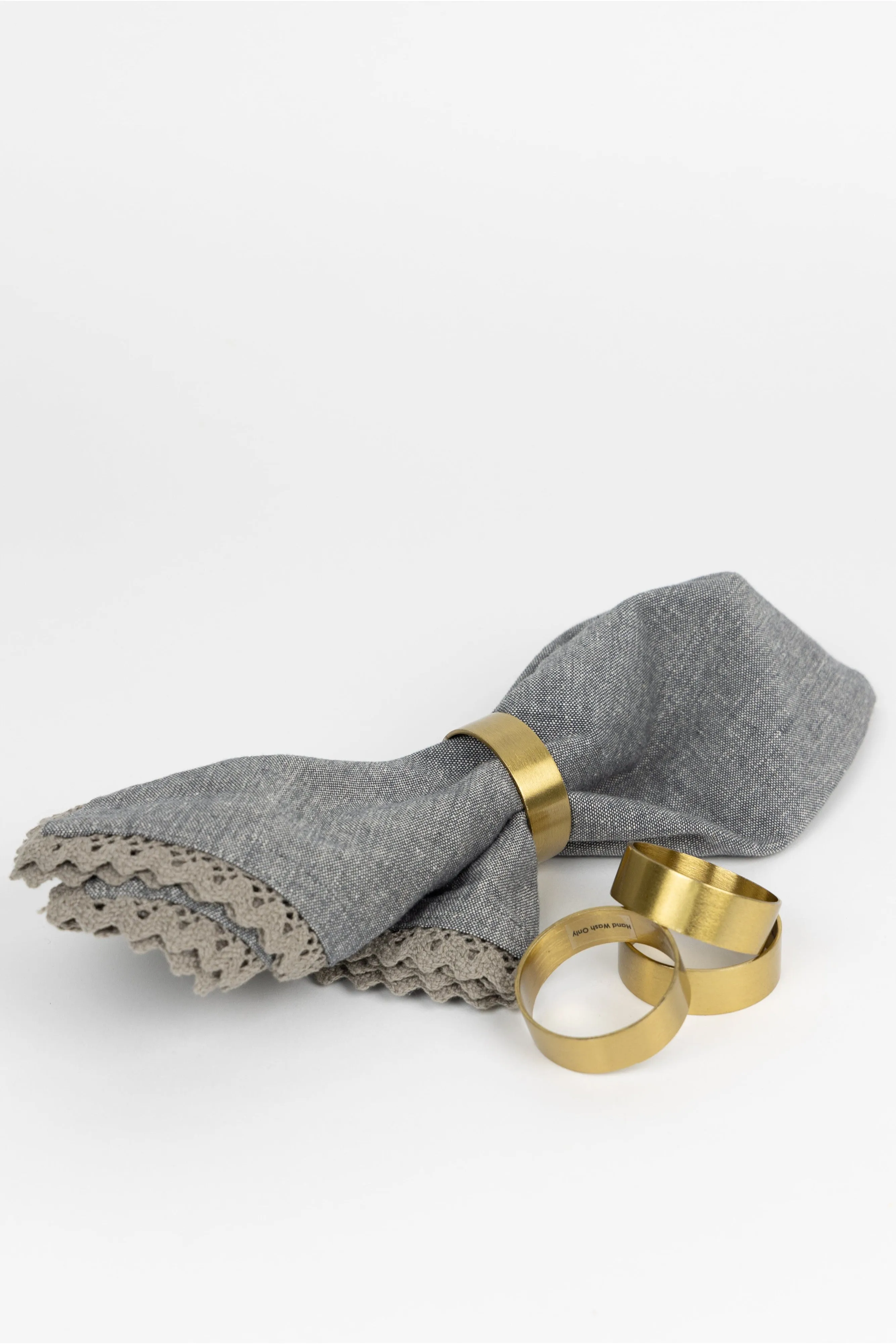 Brass Napkin Rings- Set of 4