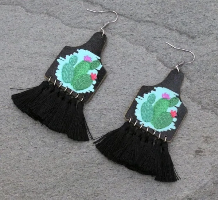 Cactus earrings