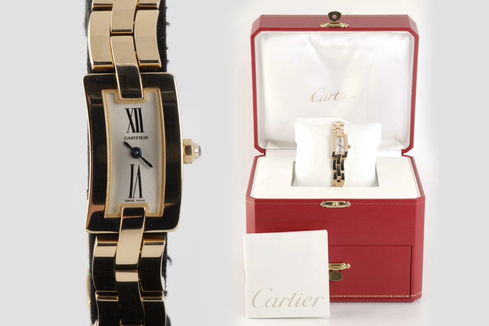 Cartier Ballerine 2992 18K Yellow Gold Ladies Watch   Box (68.7g)