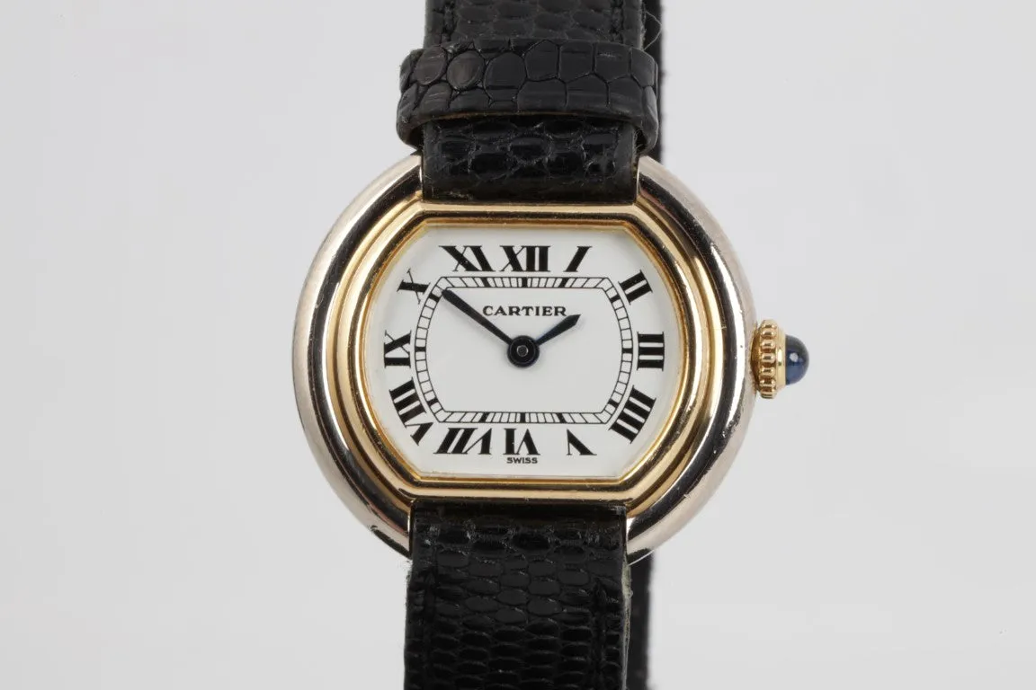 Cartier Ellipse Watch Model Number 6711 26mm 18k Two-tone Gold