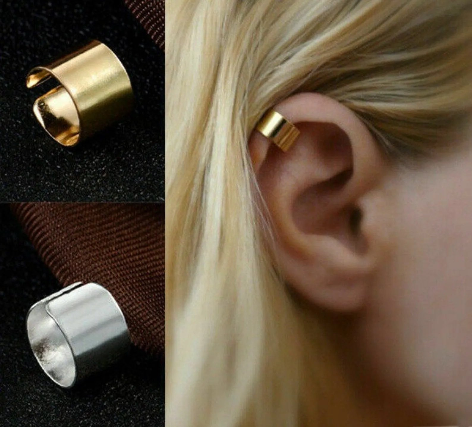 Cartilage Earring - Minimalist Thick Ear Cuff