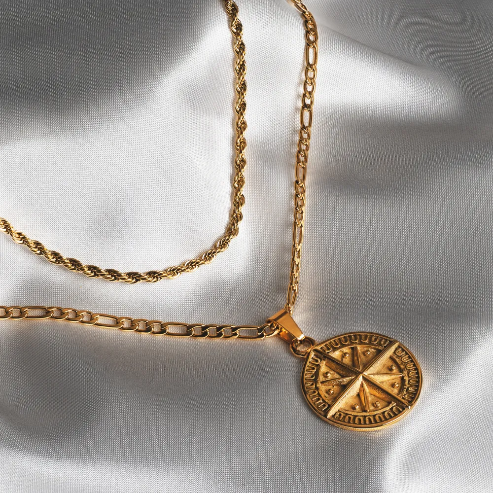 Compass Pendant - Gold