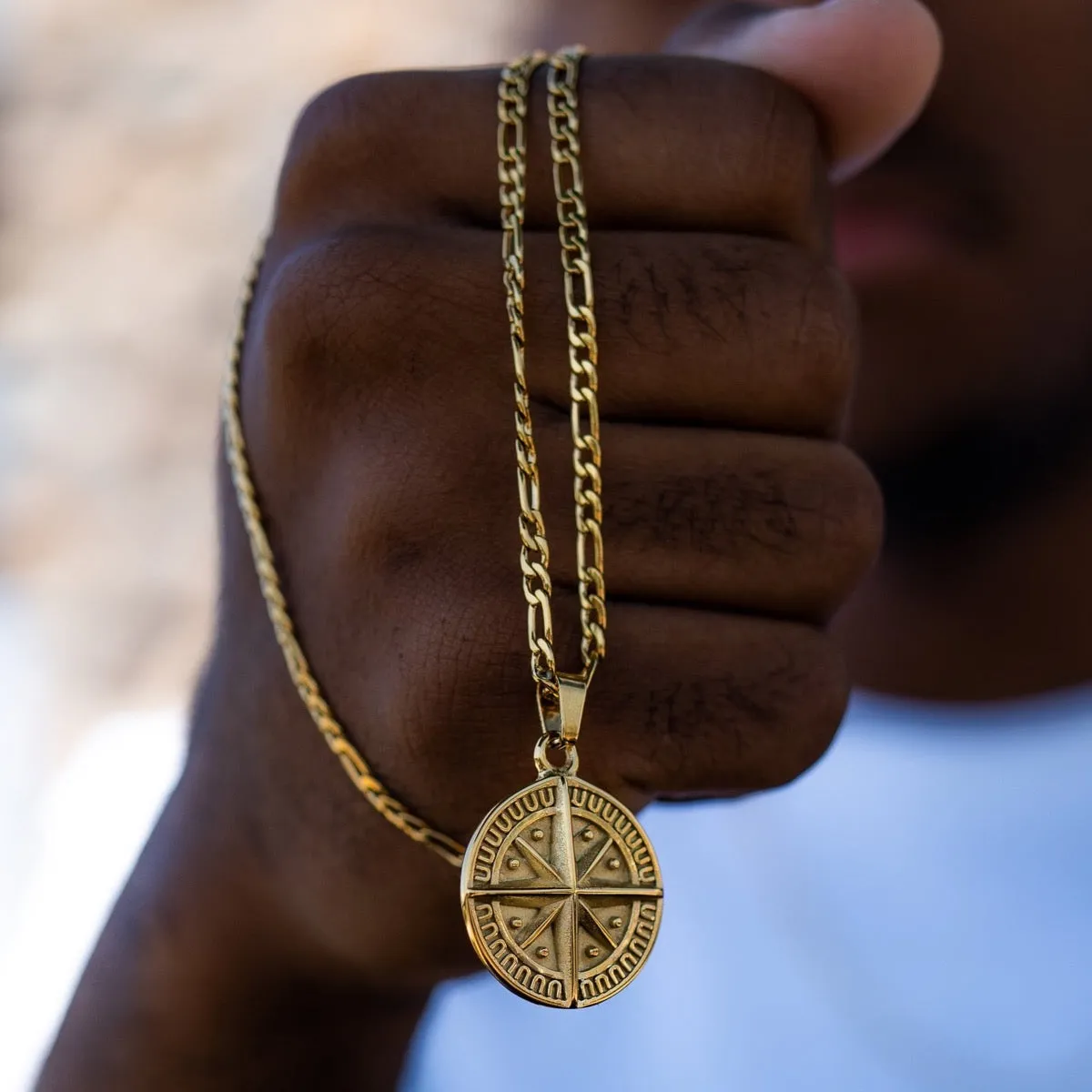 Compass Pendant - Gold