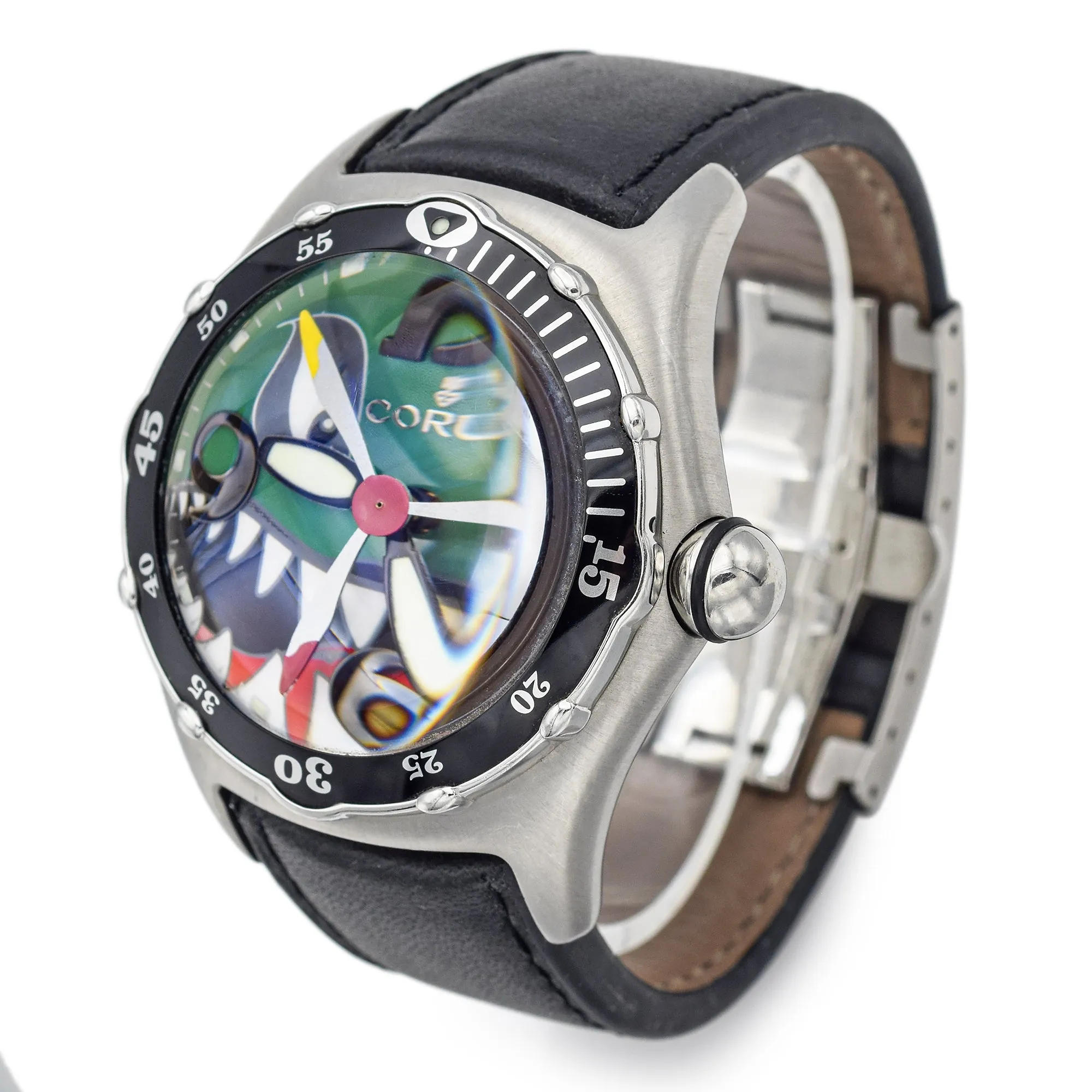 Corum Mens Automatic Bubble Dive Bomber Shark Watch - Special Limited Edition Ref. 82.180.20