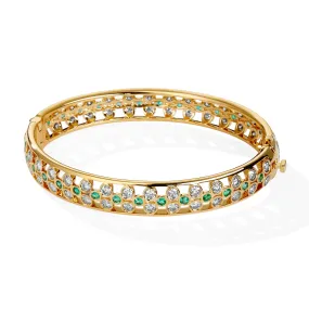 Cosmic Oval Bangle Bracelet