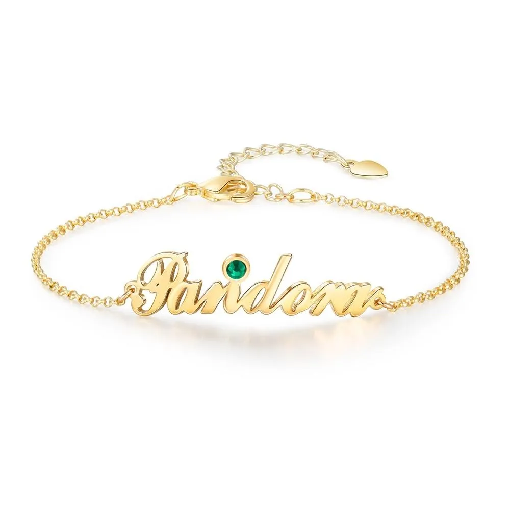 Custom Made Name Engraved Anklets Bracelets For Women