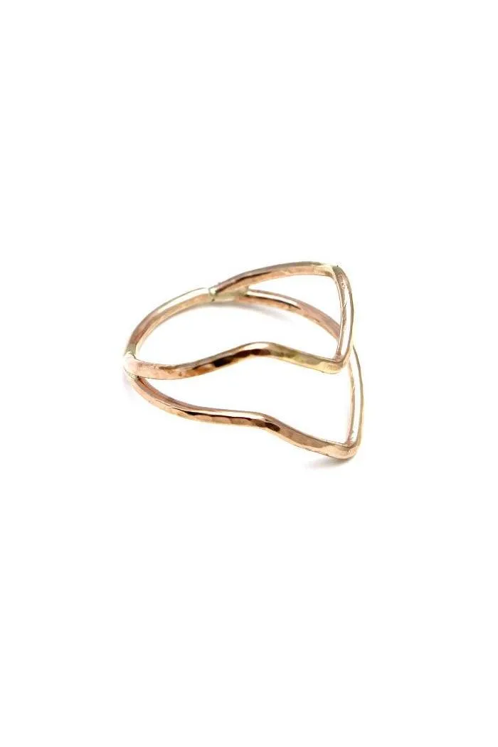 Double Boomerang Ring