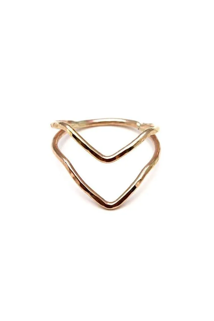 Double Boomerang Ring