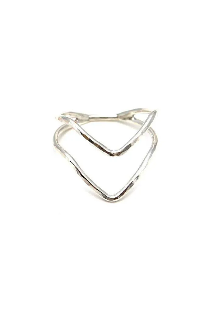 Double Boomerang Ring