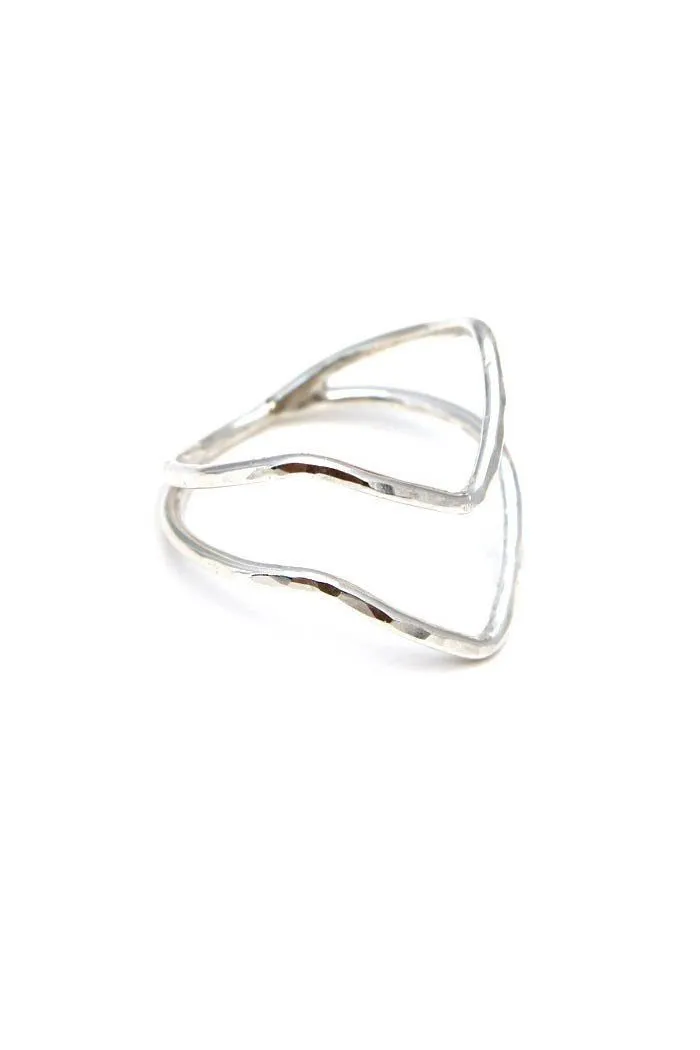 Double Boomerang Ring