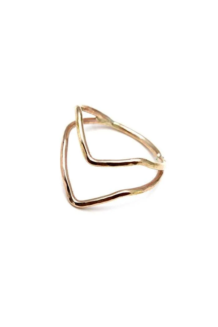 Double Boomerang Ring