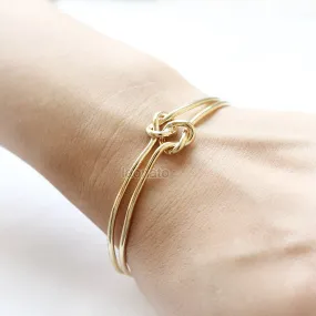 Double Knot Bangle / Love Knot bracelet