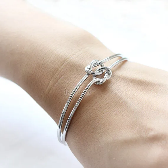 Double Knot Bangle / Love Knot bracelet