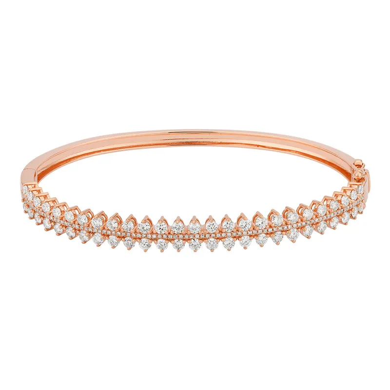 Double Row Diamond Bangle