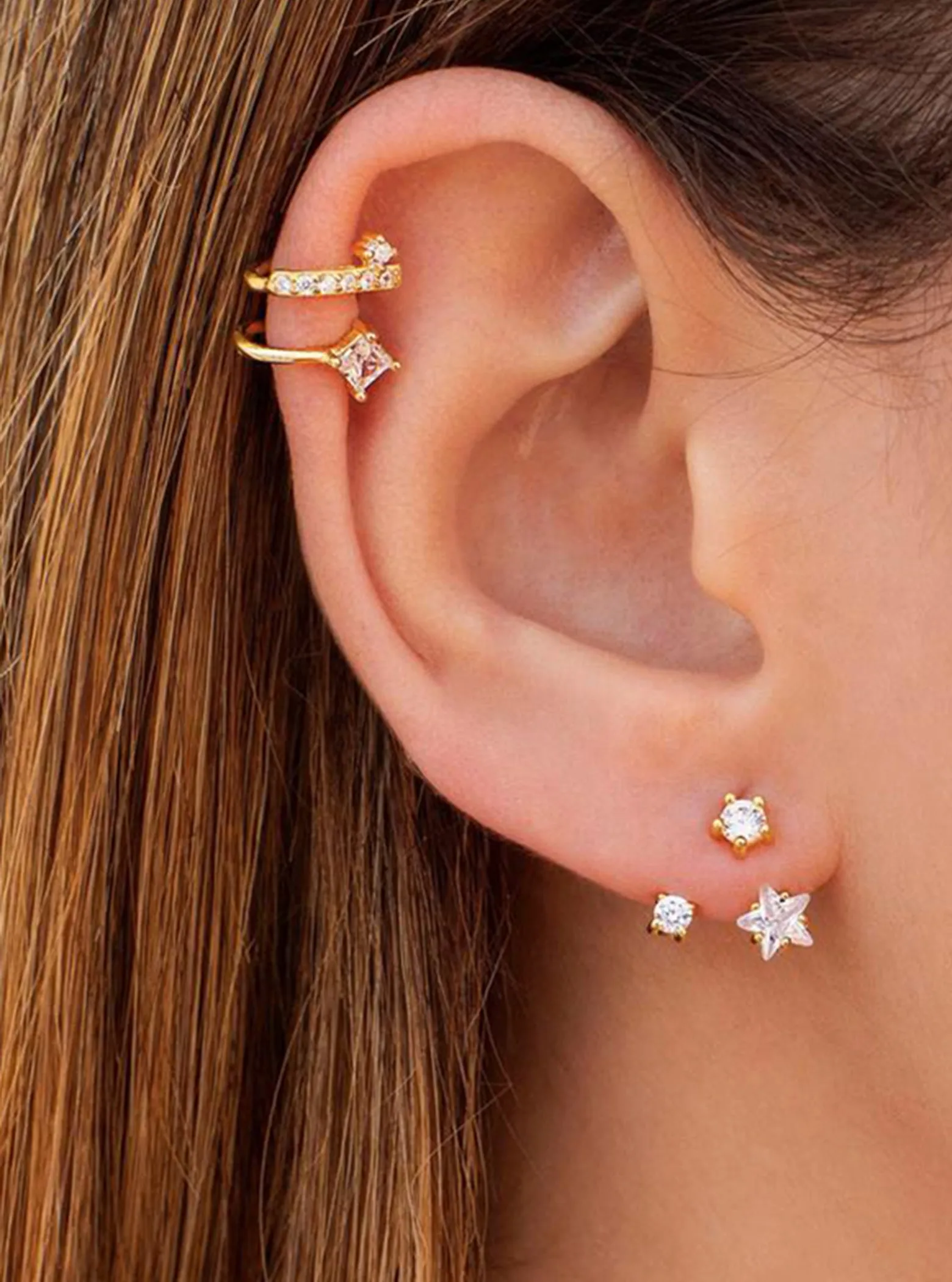 Double Row Ear Cuffs