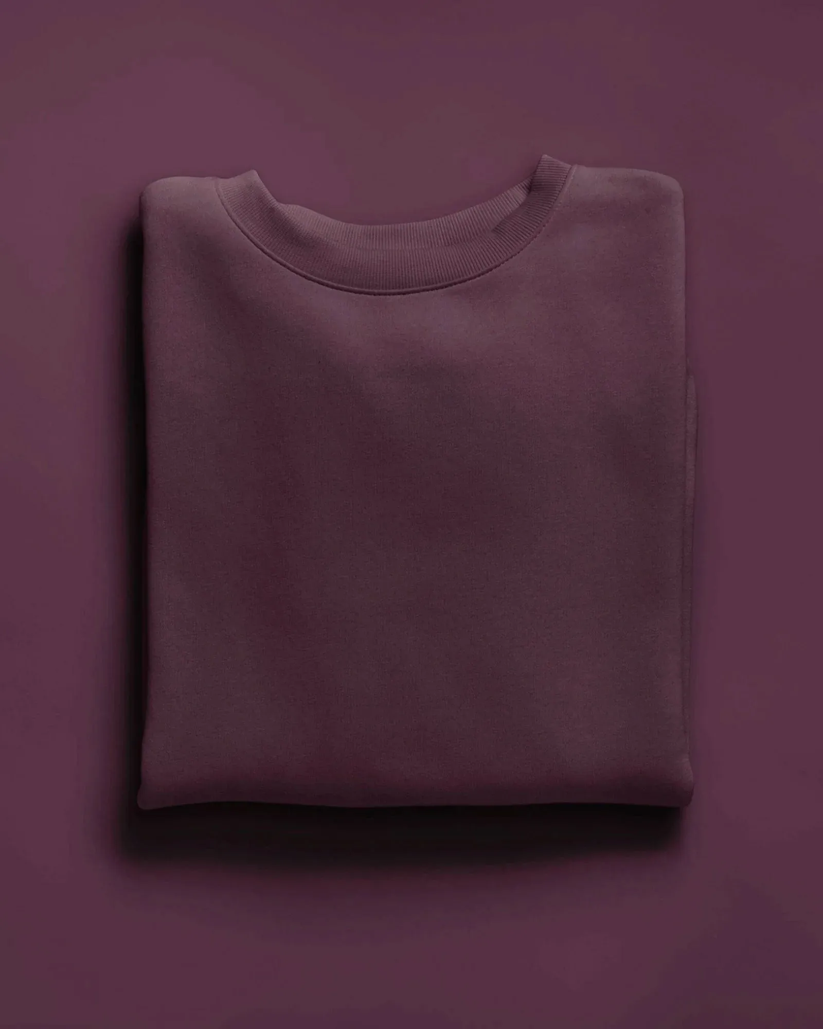 Drop Shoulder Sweatshirt: Wine