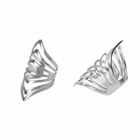 Ear Cuff Rock Plata