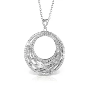 Embrace Rhodium Pendant