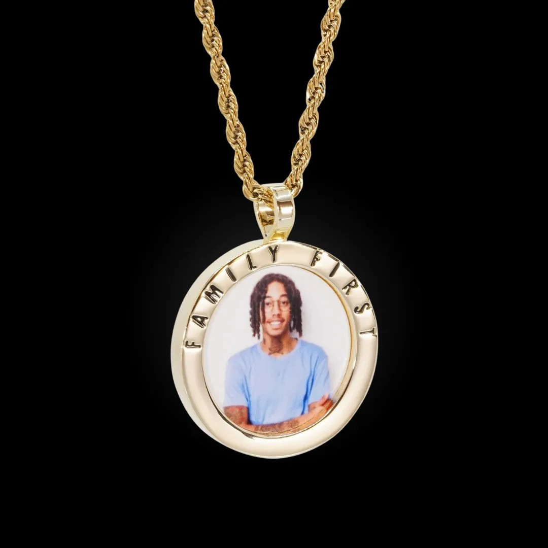 Family First Photo Pendant