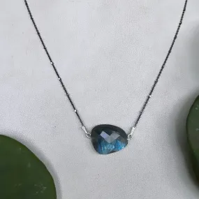 Floating labradorite necklace