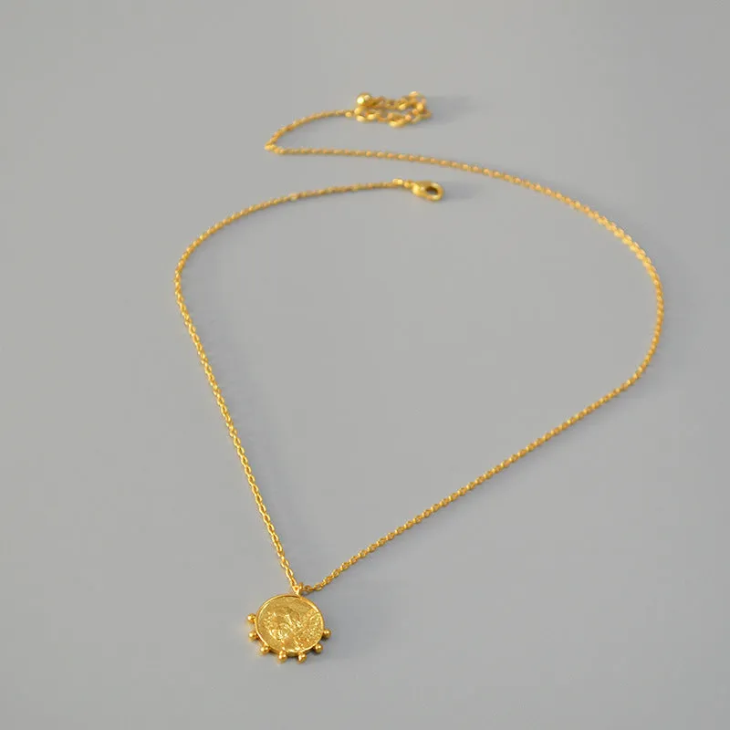 Girl Gear Gold Coin Pendant