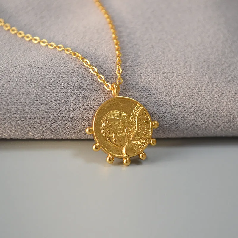 Girl Gear Gold Coin Pendant