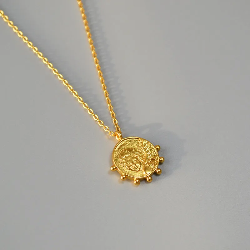 Girl Gear Gold Coin Pendant