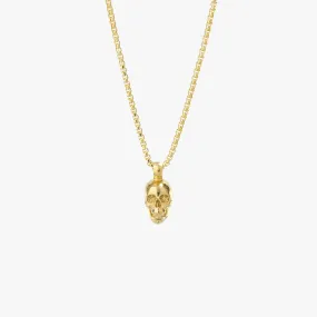 Gold Skull Necklace