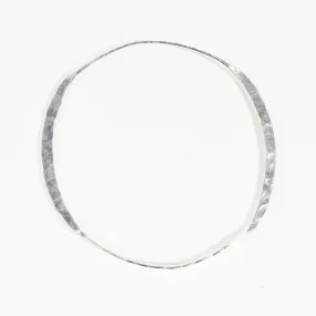 Hammered Silver Bangle