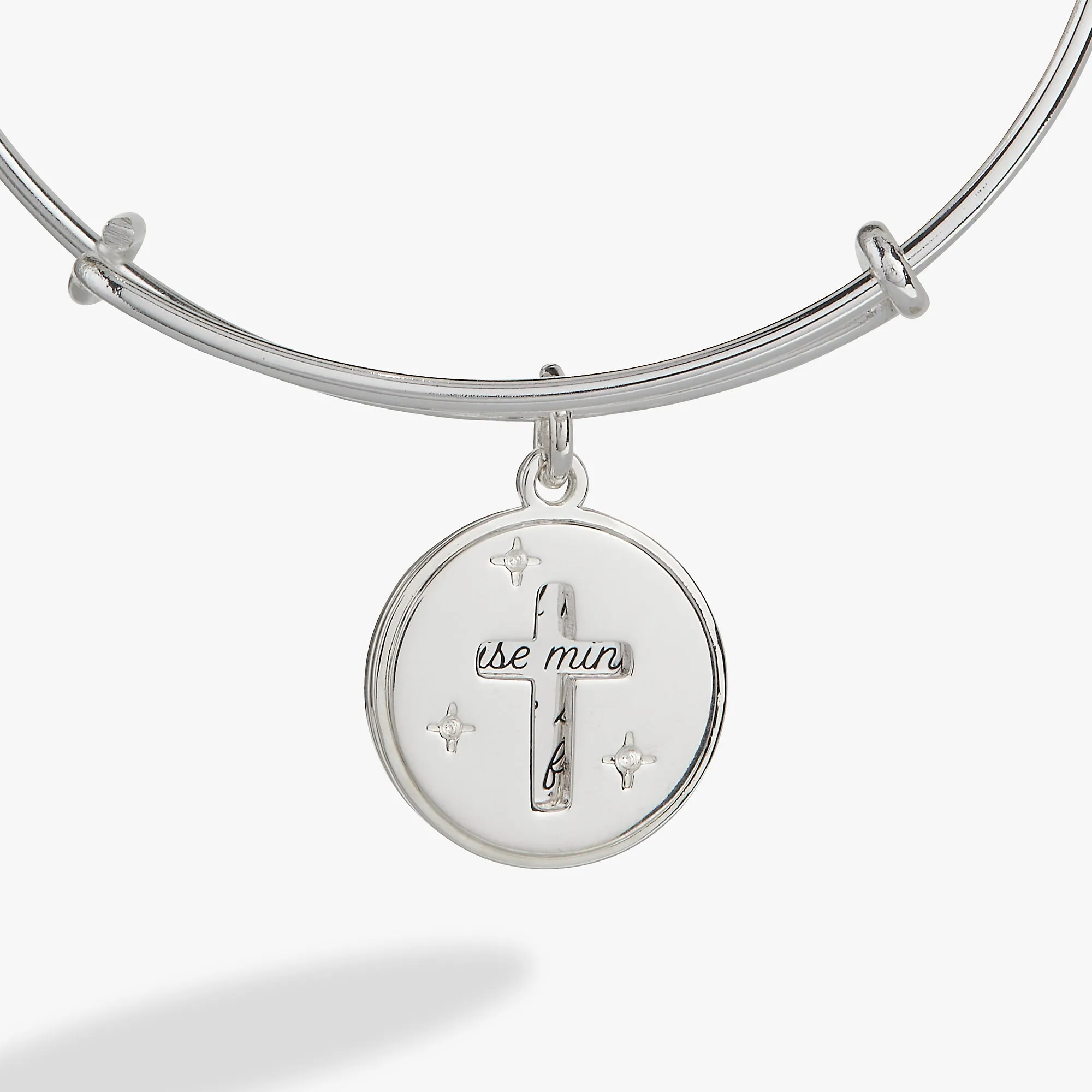 Hidden Message Cross Affirmation Bangle