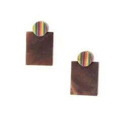 High Noon Rainbow Earrings - Rainbow/Natural